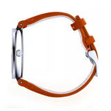 Gucci Interlocking G Quartz Orange Dial Orange Leather Strap Watch For Women - YA133316 Authentic Buy Shop Now