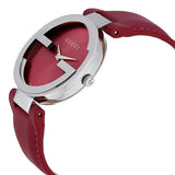 Gucci Interlocking G Quartz Pink Dial Pink Leather Strap Watch For Women - YA133321 Authentic Buy Shop Now
