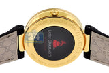 Gucci Interlocking G Grammy Special Edition Black Dial Black Leather Strap Watch for Women - YA133312 Authentic Buy Shop Now