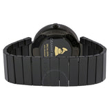 Gucci Interlocking G Quartz Gold Dial Black Steel Strap Watch For Women - YA133314 Authentic Buy Shop Now