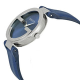 Gucci Interlocking G Blue Dial Blue Leather Strap Watch For Women - YA133322 Authentic Buy Shop Now