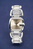 Gucci G Gucci Brown Dial Silver Steel Strap Watch For Women - YA125507 Authentic Buy Shop Now