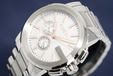 Gucci G Chrono Chronograph Silver Dial Silver Steel Strap Watch For Men - YA101201 Authentic Buy Shop Now