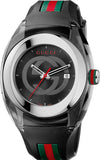 Gucci Sync XXL Quartz Black Dial Black Rubber Strap Watch For Men - YA137101 Authentic Buy Shop Now