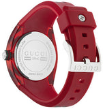 Gucci Sync Quartz Red Dial Red Rubber Strap Watch For Women - YA137303 Authentic Buy Shop Now