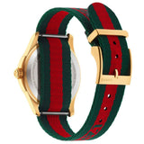 Gucci G Timeless Quartz Green & Red Dial Green & Red NATO Strap Watch For Men - YA126487A Authentic Buy Shop Now