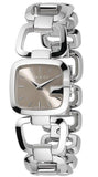 Gucci G Gucci Brown Dial Silver Steel Strap Watch For Women - YA125507 Authentic Buy Shop Now