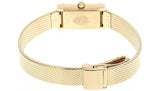 Gucci G Frame Quartz Diamonds White Red Blue Dial Gold Mesh Bracelet Watch For Women - YA147511 Authentic Buy Shop Now
