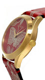 Gucci G Timeless Quartz Red Dial Red Leather Strap Watch For Women - YA1264054 Authentic Buy Shop Now
