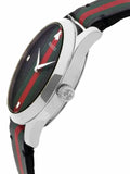 Gucci G Timeless Quartz Black Dial Multicolored Black Leather Strap Watch For Men - YA1264079 Authentic Buy Shop Now