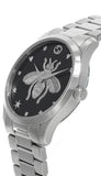 Gucci G Timeless Quartz Black Dial Silver Steel Strap Watch For Women - YA1264136 Authentic Buy Shop Now