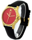 Gucci G Timeless Coral Red Dial Black Leather Strap Watch For Men - YA126464 Authentic Buy Shop Now