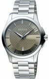 Gucci G Timeless Brown Dial Silver Steel Strap Watch For Men - YA126445 Authentic Buy Shop Now