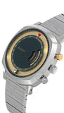 Gucci Grip Chronograph Disney Black Dial Silver Steel Strap Watch For Men - YA157307 Authentic Buy Shop Now
