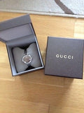 Gucci Guccissima Brown Dial Silver Steel Strap Watch For Women - YA134302 Authentic Buy Shop Now