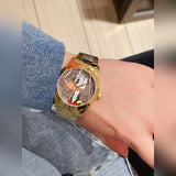 Gucci G Timeless Disney Donald Duck Brown Dial Brown Leather Strap Watch For Women - YA1264167 Authentic Buy Shop Now