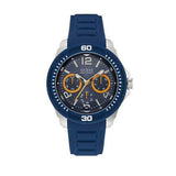 Guess Trade Blue Dial Blue Silicone Strap Watch for Men - W0967G2 Authentic Buy Shop Now