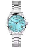 Guess Connoisseur Turquoise Dial Silver Steel Strap Watch for Men - GW0265G11 Authentic Buy Shop Now