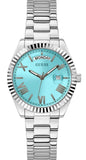 Guess Luna Quartz Blue Dial Silver Steel Strap Watch For Women - GW0308L4 Authentic Buy Shop Now