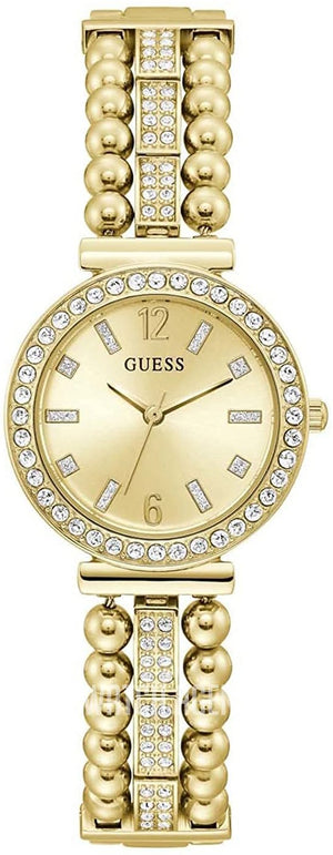 Guess Gala Diamonds Gold Dial Gold Steel Strap Watch for Women - GW0401L2 Authentic Buy Shop Now
