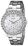 Guess Dazzler Diamonds Silver Dial Silver Steel Strap Watch for Women - W0335L1 Authentic Buy Shop Now
