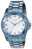 Guess Pinwheel Analog Silver Dial Blue Steel Strap Watch for Women - W0702L1 Authentic Buy Shop Now