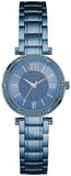 Guess Park Ave Analog Quartz Blue Dial Blue Steel Strap Watch For Women - W0767L4 Authentic Buy Shop Now