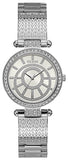 Guess Muse Quartz White Dial Silver Steel Strap Watch For Women - W1008l1 Authentic Buy Shop Now