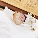 Guess Crush Crystals Gold Dial White Rubber Strap Watch for Women - W1223L3 Authentic Buy Shop Now