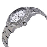 Guess Bedazzle Diamonds Silver Dial Silver Steel Strap Watch For Women - W1097L1 Authentic Buy Shop Now