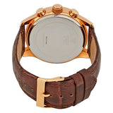Guess Analog Chronograph Brown Dial Brown Leather Strap Watch For Men - W14052G2 Authentic Buy Shop Now