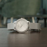 Guess Chelsea Quartz Silver Dial Silver Mesh Strap Watch For Women - W0647L6 Authentic Buy Shop Now