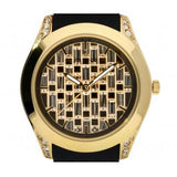 Guess Clarity Gold Dial Black Silicone Strap Watch for Women - GW0109L1 Authentic Buy Shop Now