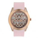 Guess Clarity Gold Dial Pink Silicone Strap Watch for Women - GW0109L2 Authentic Buy Shop Now