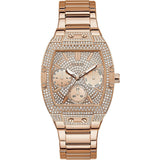 Guess Raven Diamonds Rose Gold Dial Rose Gold Steel Strap Watch for Women - GW0104L3 Authentic Buy Shop Now