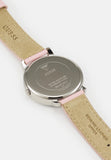 Guess Dahlia Analog Silver Dial Pink Leather Strap Watch for Women - GW0529L1 Authentic Buy Shop Now