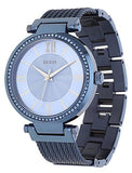 Guess Soho Diamonds Blue Dial Blue Mesh Bracelet Watch For Women - W0638L3 Authentic Buy Shop Now