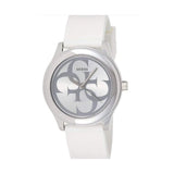 Guess G Twist Quartz White Dial White Silicone Strap Watch For Women - W0911L1 Authentic Buy Shop Now