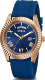 Guess Connoisseur Blue Dial Blue Silicone Strap Watch For Men - GW0335G2 Authentic Buy Shop Now