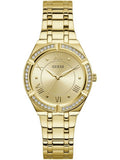 Guess Cosmo Diamonds Gold Dial Gold Steel Strap Watch For Women - GW0033L2 Authentic Buy Shop Now