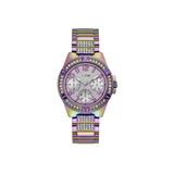 Guess Lady Frontier Diamonds Silver Dial Multicolor Steel Strap Watch for Women - GW0044L1 Authentic Buy Shop Now