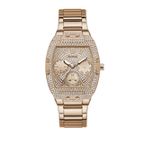Guess Raven Diamonds Rose Gold Dial Rose Gold Steel Strap Watch for Women - GW0104L3 Authentic Buy Shop Now