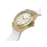 Guess Venus Diamonds White Dial White Rubber Strap Watch for Women - GW0118L5 Authentic Buy Shop Now