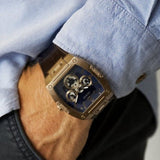 Guess Phoenix Multifunction Blue Dial Brown Leather Strap Watch for Men - GW0202G2 Authentic Buy Shop Now