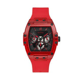 Guess Phoenix Multifunction Black Dial Red Rubber Strap Watch for Men - GW0203G5 Authentic Buy Shop Now