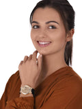 Guess Moonlight Crystals Silver Dial Black Silicone Strap Watch For Women - GW0257L1 Authentic Buy Shop Now
