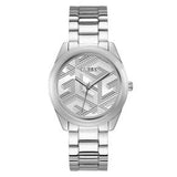 Guess Cubed Analog Silver Dial Silver Steel Strap Watch For Women - GW0606L1 Authentic Buy Shop Now