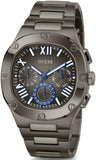 Guess Headliner Quartz Black Dial Grey Steel Strap Watch For Men - GW0572G5 Authentic Buy Shop Now