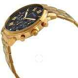 Guess Hendrix Multifunction Black Dial Gold Steel Strap Watch for Men - W1309G2 Authentic Buy Shop Now