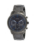 Guess Hendrix Chronograph Gunmetal Dial Gunmetal Steel Strap Watch for Men - W1309G3 Authentic Buy Shop Now